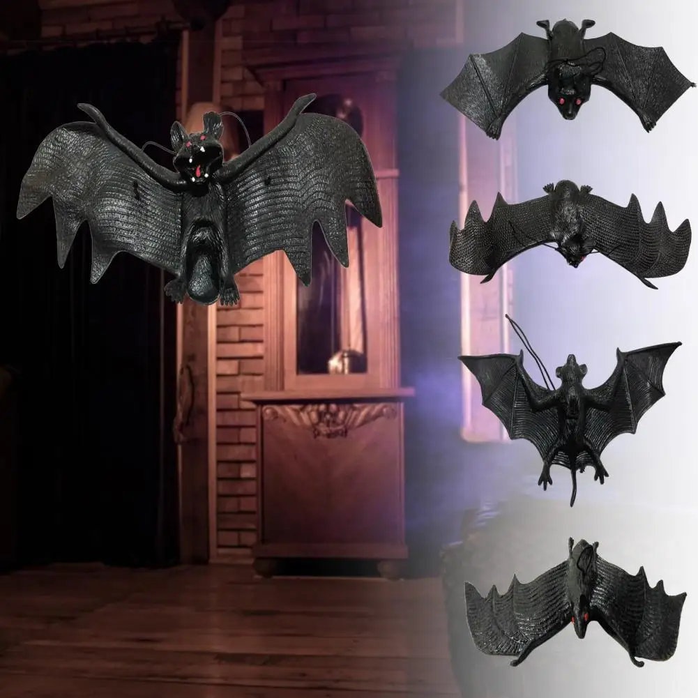 1pcs Halloween Decoration Giant Bat Hanging Ornament Props TPR Rubber  Simulation Bats Toy for Barhaunted House Decor Supplies - AliExpress