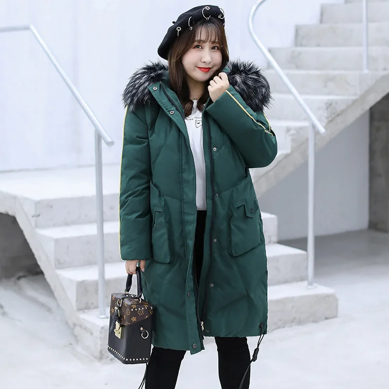 

Women's Down Jacket Korean Down Coat Female Jacket Winter Coat Women Clothes 2020 Warm Long Tops Plus Size Manteau Femme ZT4603