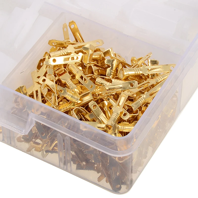 380Pcs/set Practical Car Electrical 2.8mm 2 3 4 6 Pin Wire Terminal Connector Fixed Hook Male Female Terminals Kit