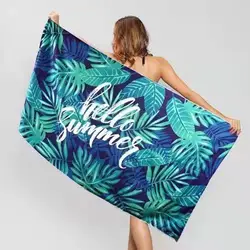 Quick Dry Sandfree Heat Transfer Print Microfibber Suede Sublimation Beach Towe For Swimming Wholesale