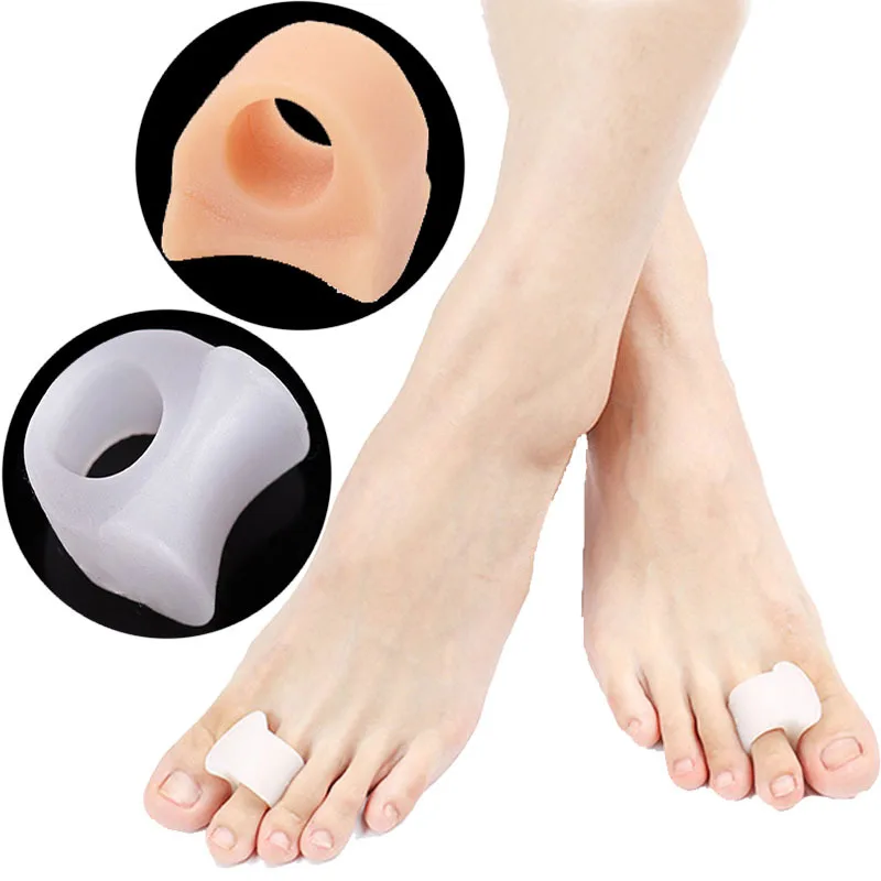 

Adult Ring-Shape Thumb Valgus Toe Separator Men And Women Overlap Toe Separator Blackmailed Silica Gel Nursing Care Toe Case