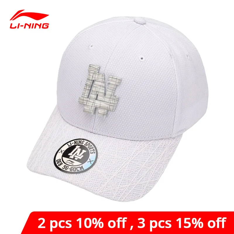 Li Ning унисекс городские спортивные бейсболки 56 60 см 100% полиэстер подкладка li ning
