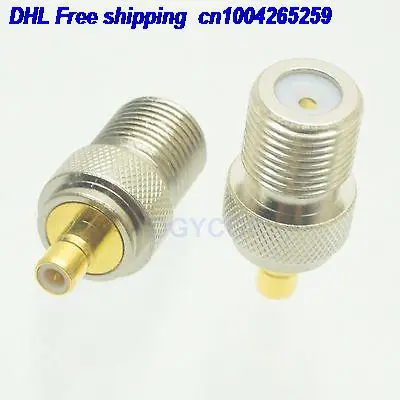 DHL 50pcs Conversion Adapter female TV female jack to SMB male plug center connector adapter connector 22cs