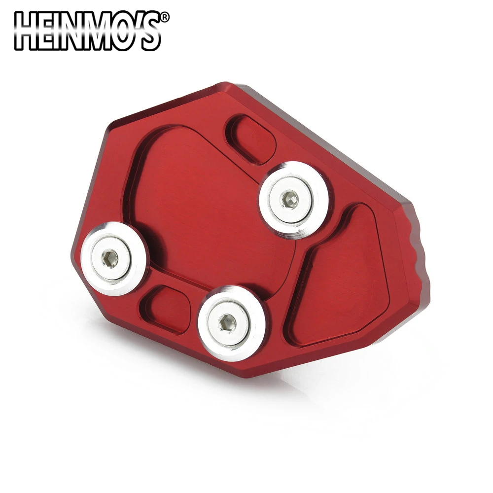Для S1000RR S1000 RR 2009 2010 2011 2012 2013 HP4 2013- ЧПУ Алюминий Kickstand боковая стойка пластина расширения колодки - Цвет: Красный