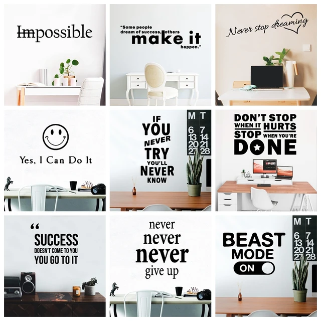 23 Type Bigger Motivation Wall Sticker Phrase Quotes For Office