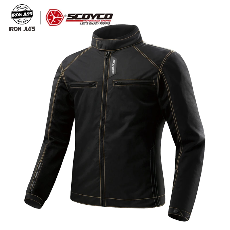 

SCOYCO Motorcycle Jacket Summer Mesh Breathable Motorbike Racing Jacket with Protective Body Armor Motocross Riding Suit