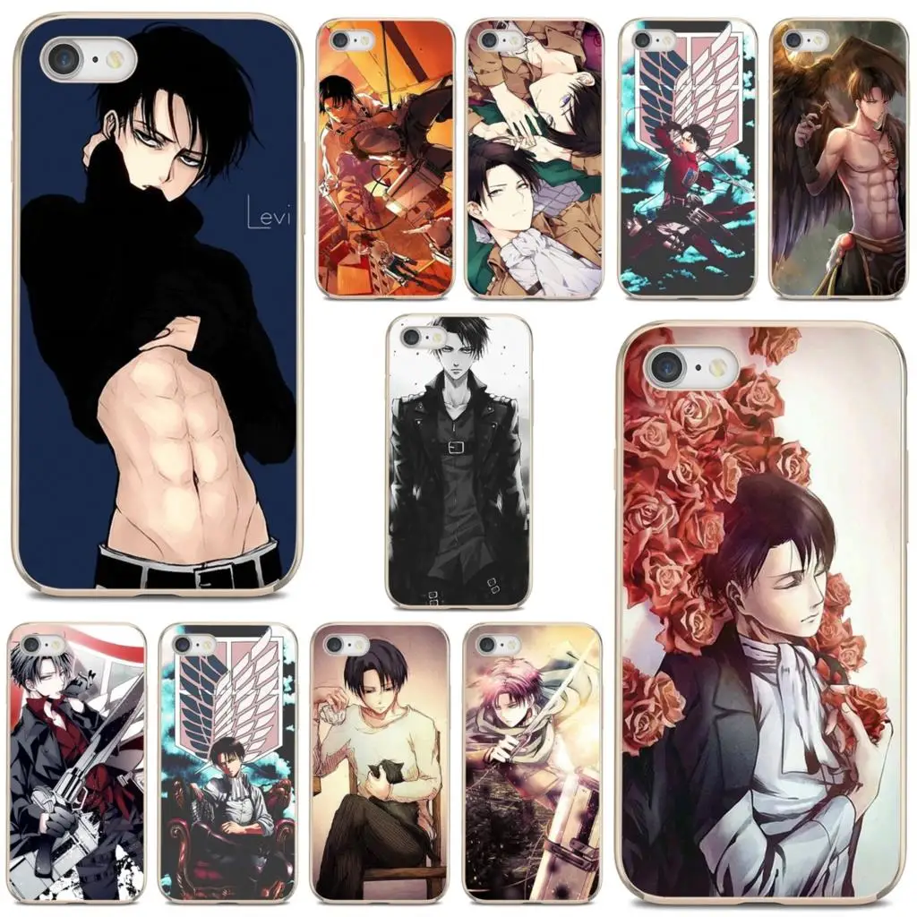 Чехол для телефона Xiaomi Redmi Note 10 10s 3S 4 4X 5 6 6A 7 8 8T 7A 9 9T 9s 9C 9A Pro Levi Ackerman Attack on Titan AMV |