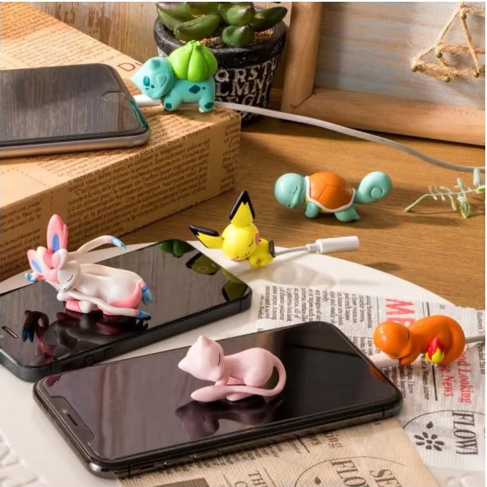 

Original Takara Tomy Pokemon Egg Dolls Sleeping Data Cable Protection Cover 5cm PVC Action Figures Toys for Kids Christmas Gift