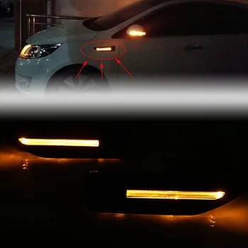 

1 Pair Car Fender Light Side Lamp LED Flashing Turn Signal For Kia K2 Rio 2011-2016 Signal Warn Light Waterproof Parking Light