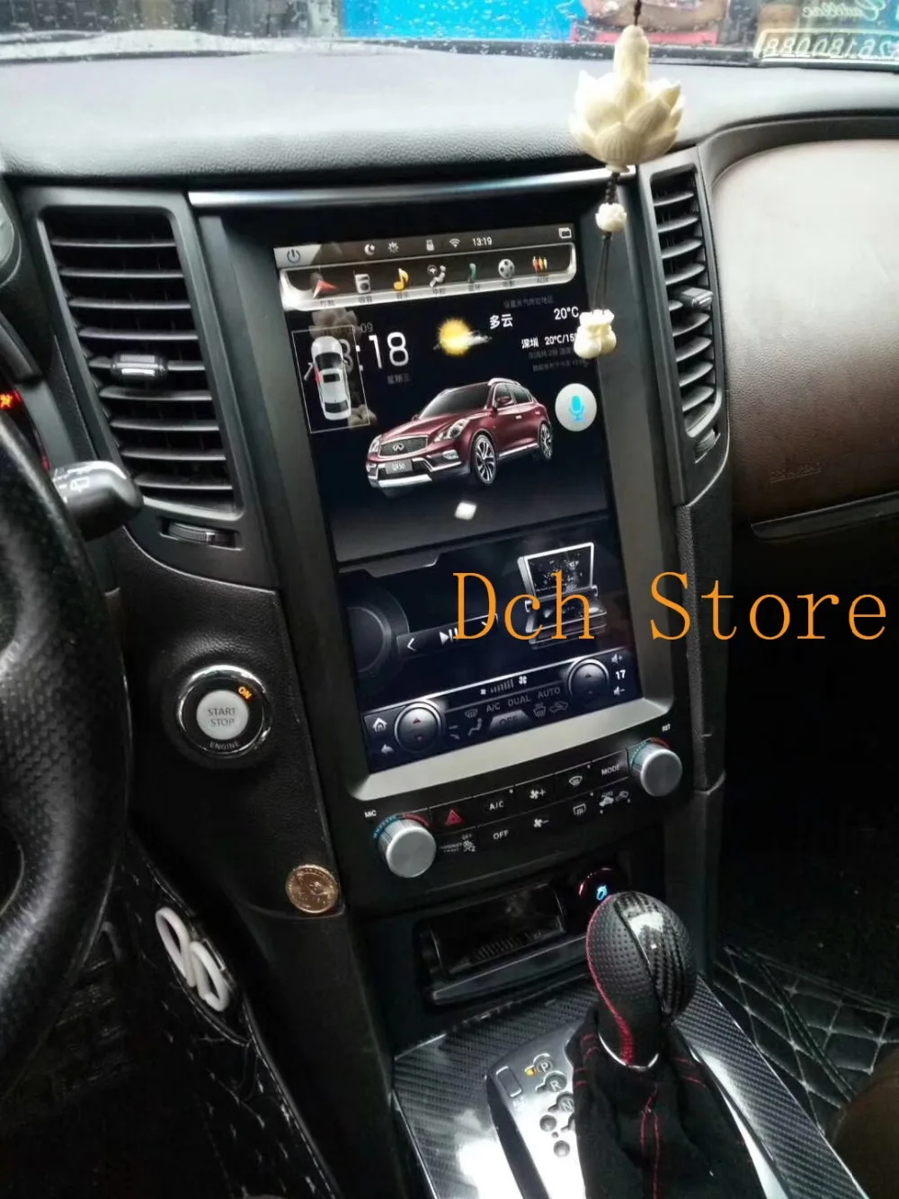 12 1 вертикальный tesla стиль Android 9 0 автомобильный DVD GPS плеер навигация для Infiniti FX FX25