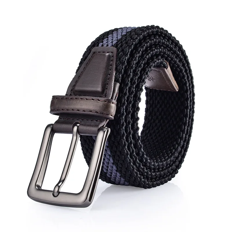 Tactical Thick Men Knitted Canvas Belt 