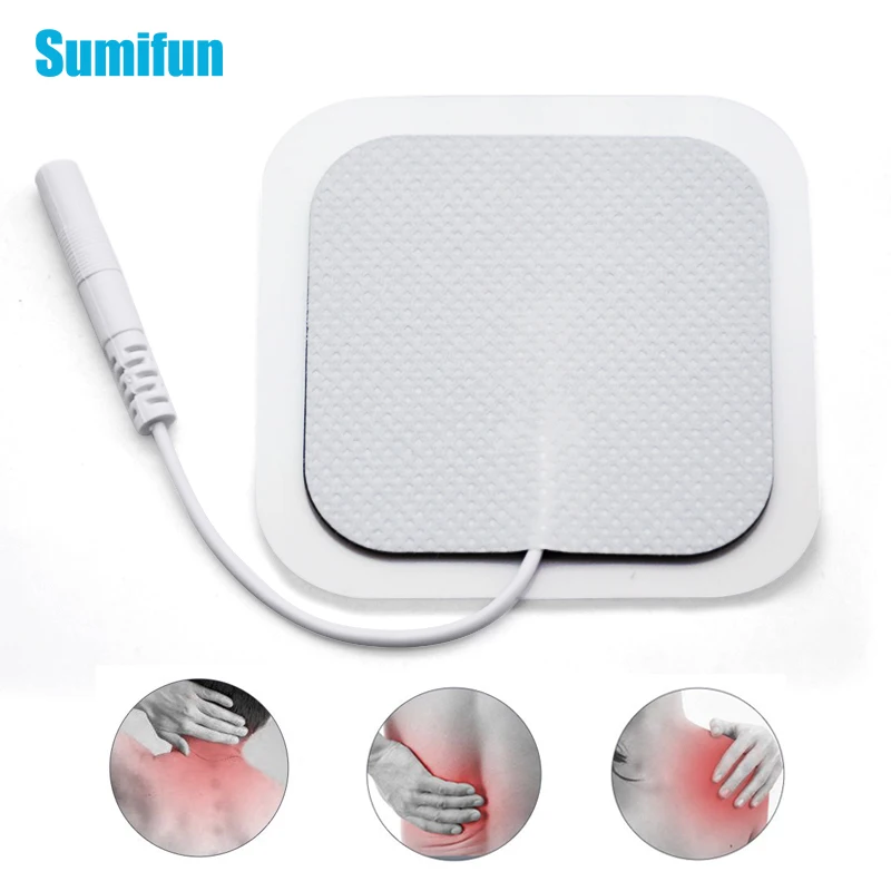 

10pcs 5x5cm Physiotherapy Electrode Pads Patches Replacement For BMI Massagers Machine Electronic Physiotherapy Massager D2000