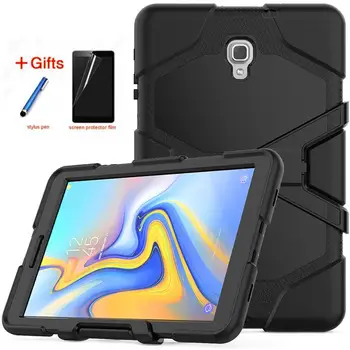 

For Samsung Galaxy Tab A A2 10.5\" SM-T590 T595 T597 tablet Kids Skin Military Heavy Duty Silicone Rugged Stand Protective Cover
