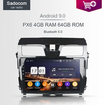 

DSP PX6 2 din TDA7851 Android 9.0 8 Core 4GB RAM Car DVD Player For Nissan Tenna 2013 2014 2015 GPS RDS autoradio Bluetooth 5.0