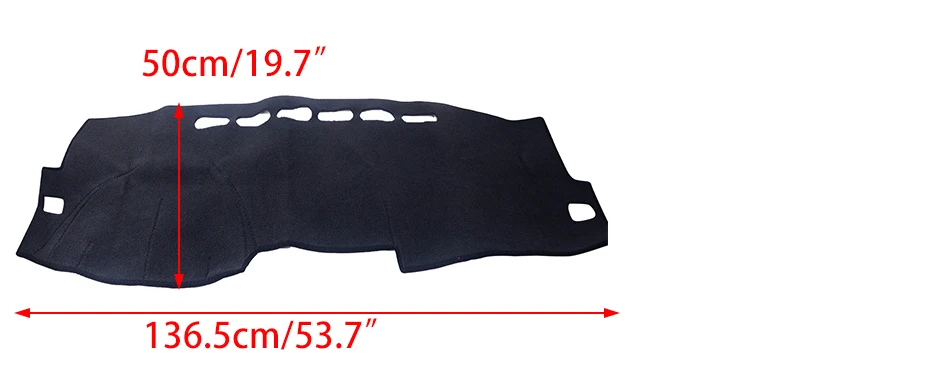 CITALL подходит для Toyota Corolla 2007-2013 Нескользящая черная центральная консоль панель приборной панели Чехол для приборной панели коврик ковер Защита от солнца
