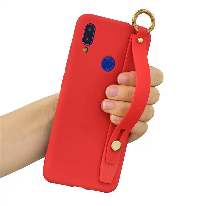 

Wrist Strap Hand Band silicone case For Redmi Note 7 6 5 Pro Note 4X 5A 6A 5 Plus S2 7A K20 GO For Xiaomi Mi 6X 5X Pocophone F1