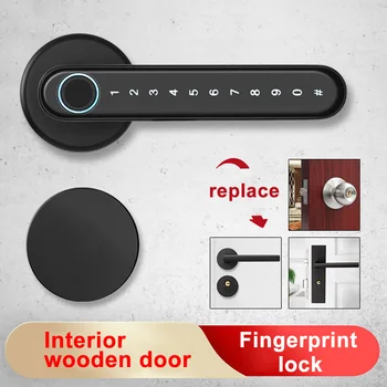 

Fingerprint Door Lock Electric Smart Password Digital Apartment Fingerprint Door Lock Phone Bluetooth