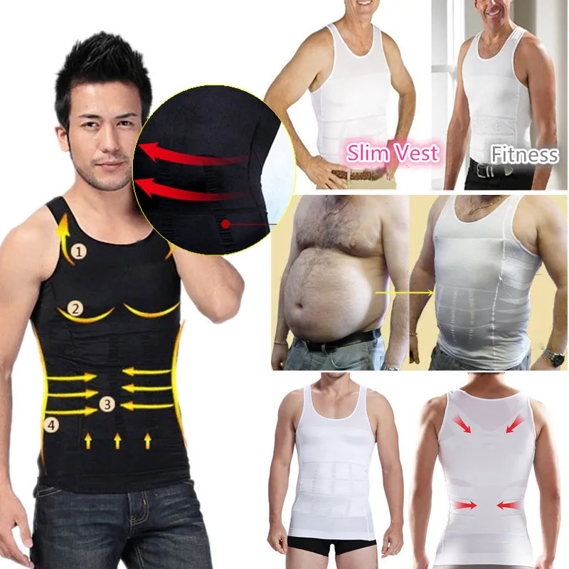 Men Shapers Sleeveless Tummy Belly Buster Sauna Vest Weight Loss Anti Cellulite Control Slimming Belt Hot 4
