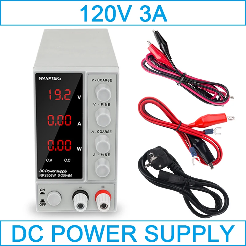 120V3A Лабораторный Питание 120V 3A Регулятора Тока Питание Регулируемый Напряжение регулятор Мощность переключатель Питание - Цвет: 120V3A