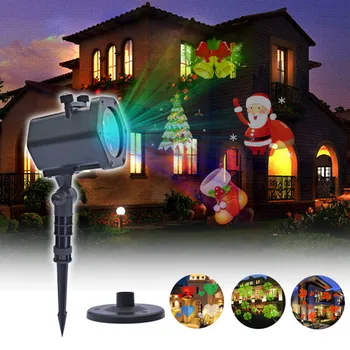 

Free Shipping Ouhaobin Ip65 Led Party Animated Pattern Projector Christmas Halloween 12 Switchable Proyector de uso doméstico