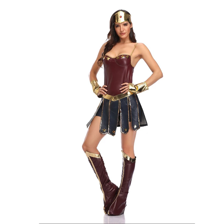 Женские костюмы Wonder Woman, костюм супергероя, Лига справедливости, костюм на Хэллоуин, женские платья, Диана, косплей, аниме, сексуальное платье