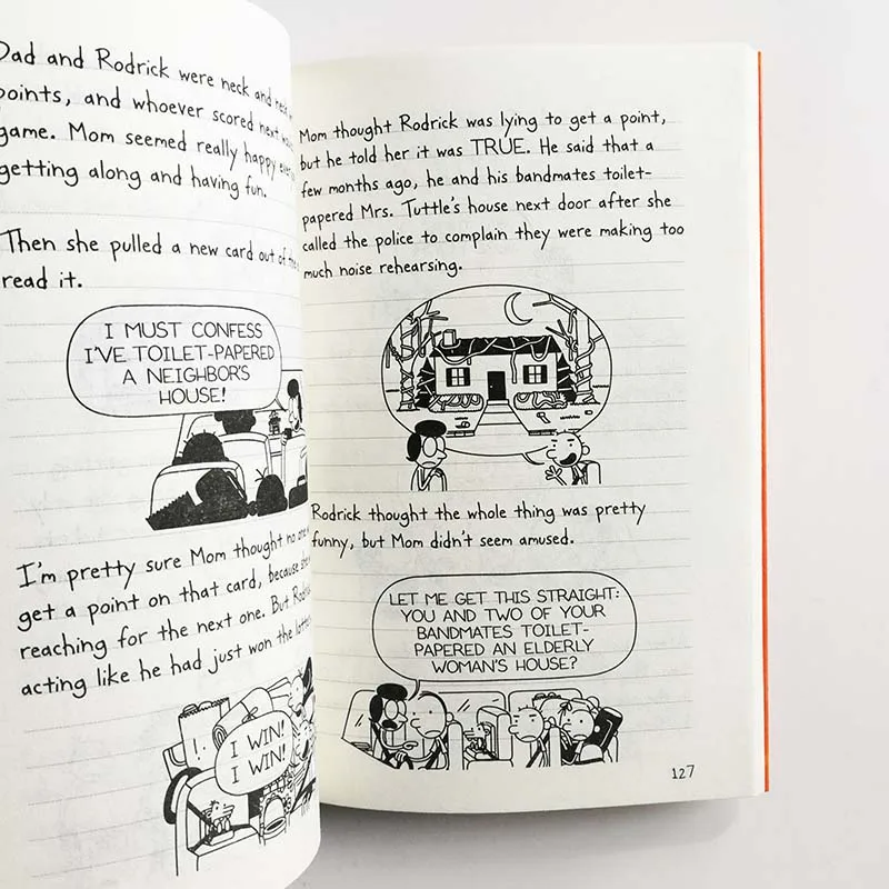 Diary Of A Wimpy Kid 17 18 The Long Haul Simplified Chinese And English Comic Bilingual Books Half Chinese And Half English Education Teaching Aliexpress