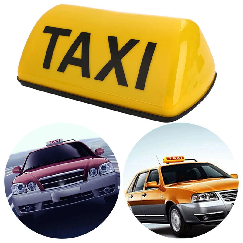 Taxi Zeichen Cab Dach Top Topper Auto Magnetische Zeichen Lampe 12V LED  Licht Wasserdicht