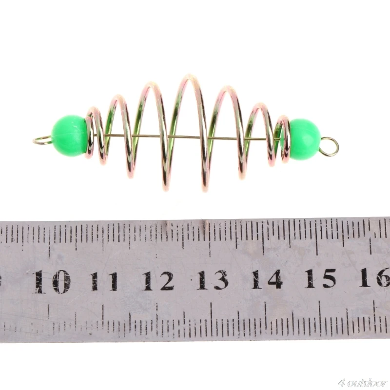 Fishing accessories fishing tackle fishing tools fishing hook keeper 10 Pcs/Set Fishing Bait Spring Lure Inline Hanging Tackle Stainless Steel Feeder A27 21