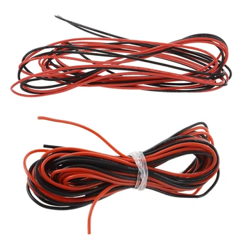 

AWG Silicone Rubber Wire Cable Red Black Flexible, 2x 3M 18 Gauge & 2x 3M 24 Gauge
