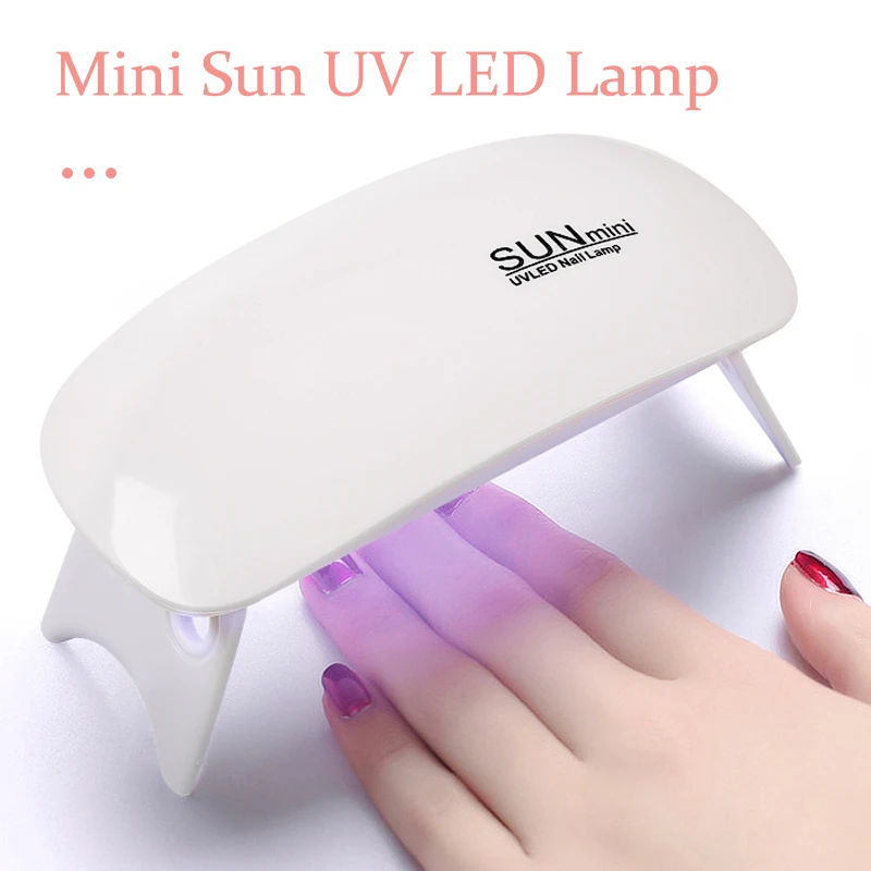 

Nail Dryer Mini 6 LED Lights Manicure Lamp LED UV Lamp Portable Nail Gel Fast Drying Nails Manicure Tool Mini LED UV Nails Lamp