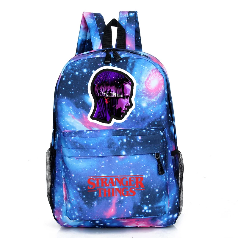 13 Hot Stranger Things Galaxy Backpack Popular Pattern Laptop Shoulder Knapsack Beautiful Children Boys Girls School Book Bag - Цвет: 13