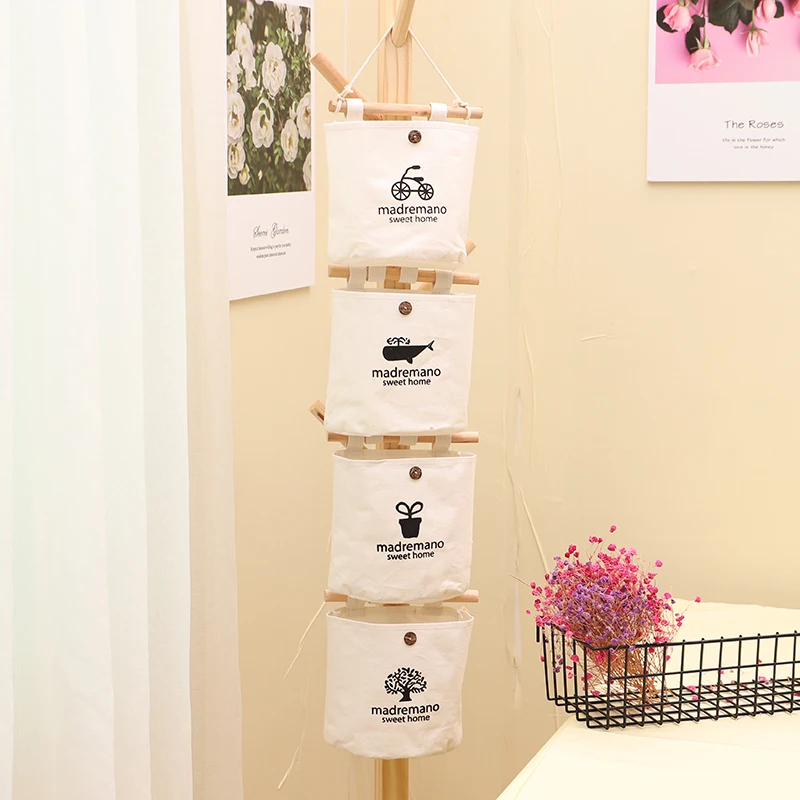 

Wall Hanging Organizer Storage Bags Home Decor flowerpot Sundries Cosmetic basket kitchen bathroom Wardrobe Hang Bag waterproof
