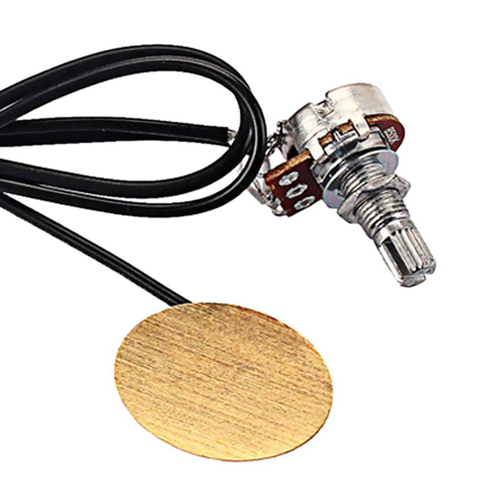 6.35mm Piezo Prewired Pickup Transducer Amp For Acoustic Guitar Violin