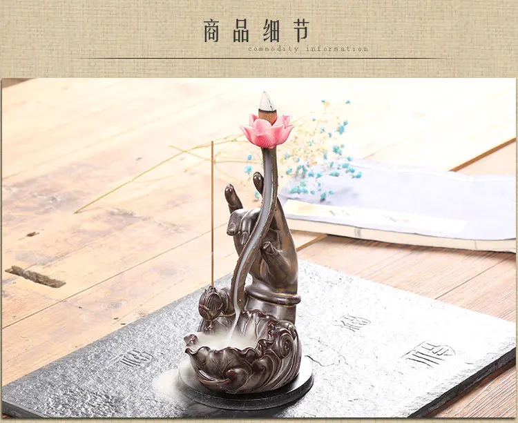Распродажа настоящий благовоний Горный ручей молодой монах Joss палочка Керамическая копченая курильница для офиса и дома предметы мебели