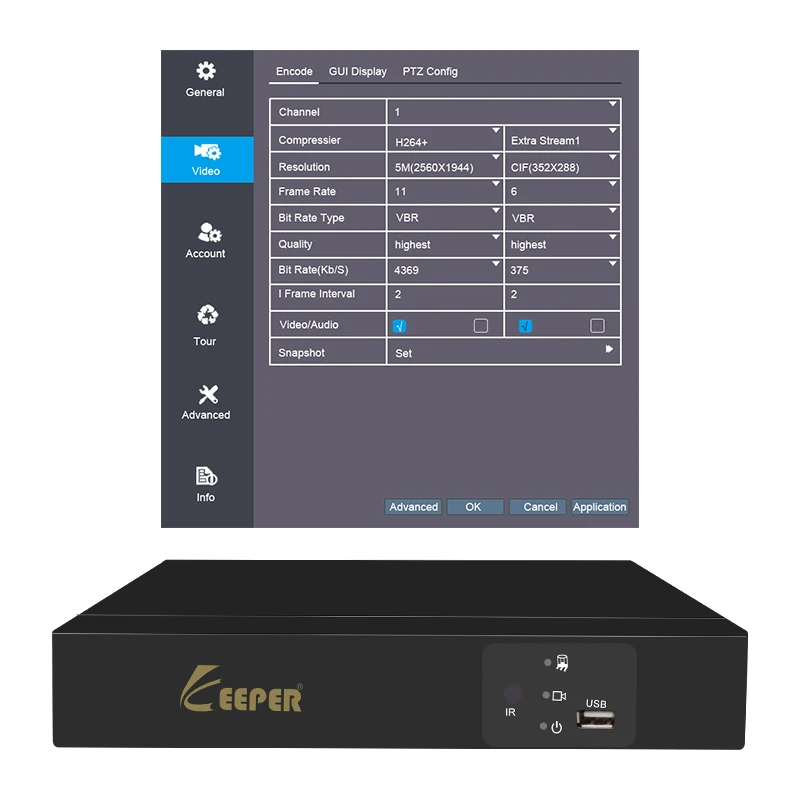 Хранитель 5MP XVR DVR безопасности AHD 4CH 8CH рекордер TCP IP BNC H.264 TVI CVI CVBS видеозапись Onvif видеонаблюдения