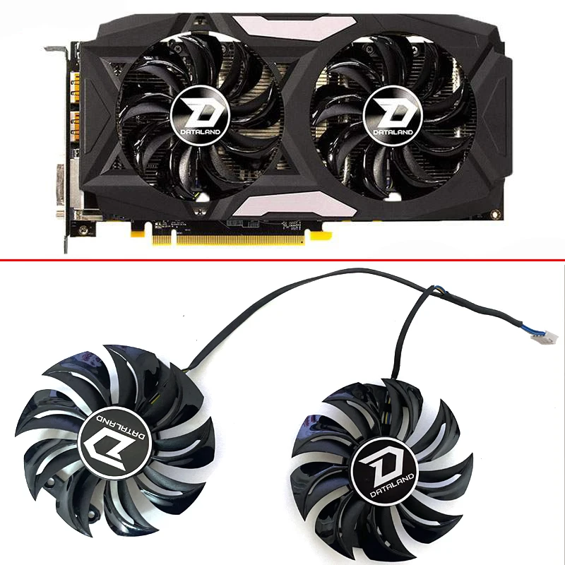 Кулер для охлаждения графического процессора GA91B2U PowerColor Red Devil RX580 вентилятор