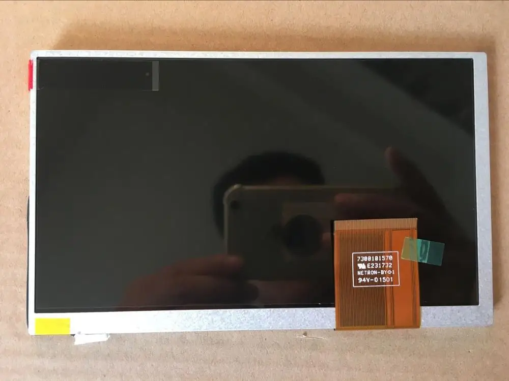 Оригинальный 7 дюймовый ЖК экран 60 pin 800*480 7300101570 E231732 для автомобиля dvd gps
