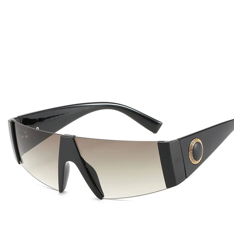 ROSANNA, брендовые, модные, черные, цельные солнцезащитные очки, мужские, негабаритный, плоский верх, солнцезащитные очки для wo, мужские, квадратные, градиентные линзы, очки - Цвет линз: C5