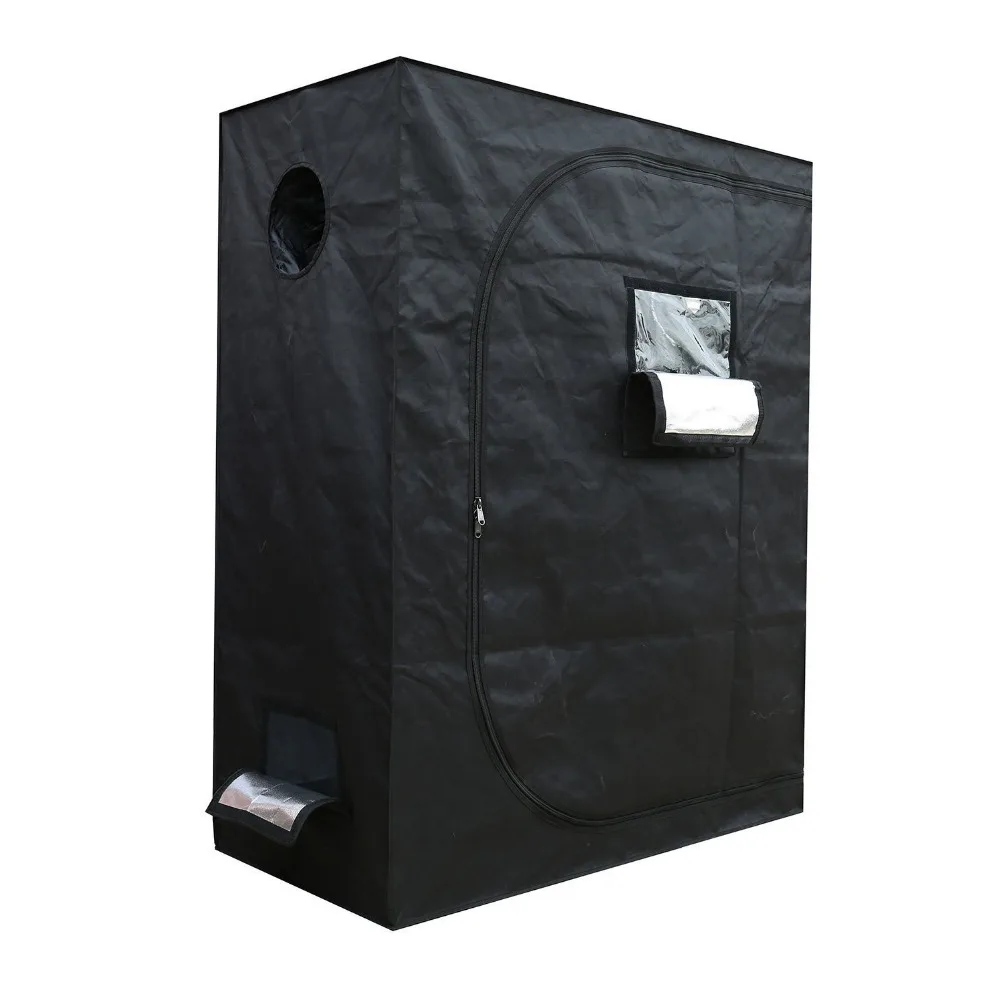 Artoo Крытая палатка для выращивания/выращивания света, выращивания растений и цветов в помещении(черная 600D ткань Оксфорд для выращивания палаток для Sausi Arabia - Цвет: Черный