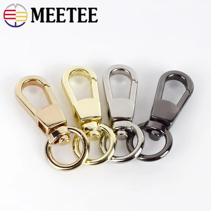 Meetee 5/10/20 шт. 11 мм сумки цепные пряжки металлическая кожа триггер кошелек ремешок