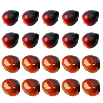 

20pcs Foam Chinese Chestnuts Photography Prop Creative Desktop Decor Simulated Nut Ornaments for Shop Tree Store