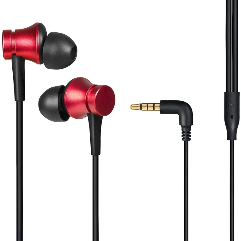 Гарнитура вкладыши Xiaomi Mi Earphones Basic 1.25м красный проводные