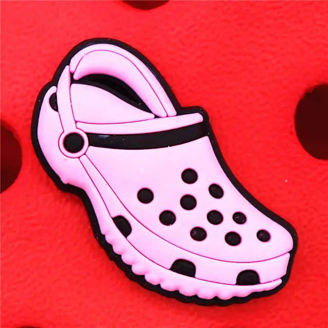 1pcs Blue Hoodie Shoe Charms Heart Shaped Glasses Sandals Bra Bow Shoes Accessories Decoration Fit Croc Jibz Party Kids Gift U228-7