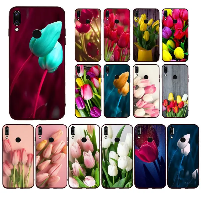 Maiyaca Tulip flower Phone Case for Huawei P20 P30 P20Pro P20Lite P30Lite P Smart P10Lite | Мобильные телефоны и