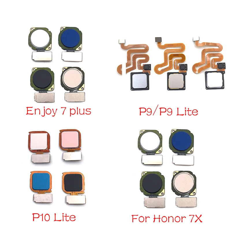 ORIGINAL Fingerprint Sensor Flex Cable For Huawei Honor 9 Lite 7X 7S P Smart P20 lite Finger ID Touch Flex Cable Replacement