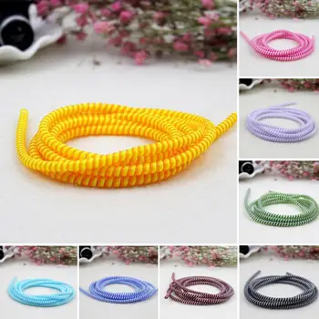

1.4m Spiral USB Digital Cable Protector Saver Cover Wire Winder Long Type Universal Phone Lightning Charger Cable Cord