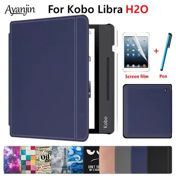 

Magnetic Smart Stand Case For All-new 7" Kobo Libra H2O 2019 E-Reader Protective Cover Case for kobo N873 E-books+Film+Stylus