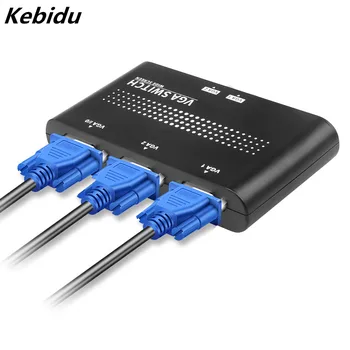 

kebidu 2 In 1 Out VGA/SVGA Manual Sharing Selector Switch Switcher Box For LCD PC Quick switching for easy installation