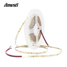 12 В тонкий светодиодный лента 5 м SMD2835 4 мм 8 мм 120 светодиодный s/M теплый белый Тира 12 В светодиодная полоса световая лента Гибкая домашняя декоративная