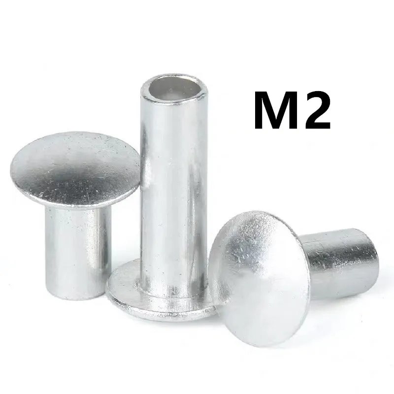 200 шт. M2x4/5/6 мм GB873 Алюминий туфли на плоской подошве с круглым носком пуговицами